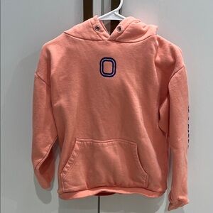 Peach Hoodie with Embroidered Logo